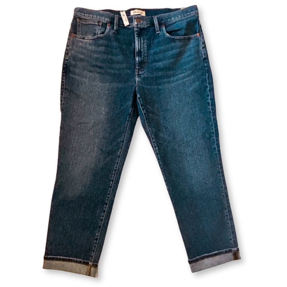 Madewell Women's Boyfriend Jeans - Dark Blue Wash